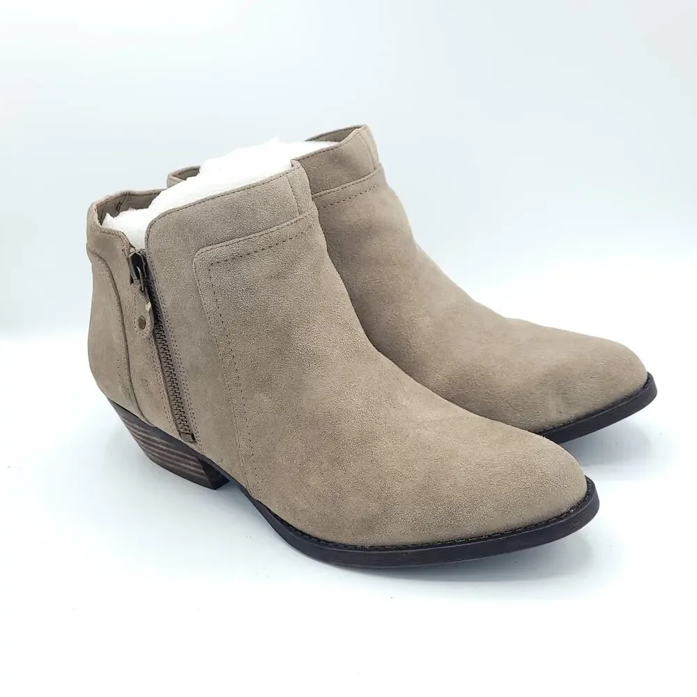 Nine West Vintage America Collection Tan Suede Boots womens size 10
